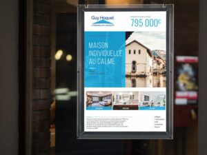 Affichage dynamique agence immobilière