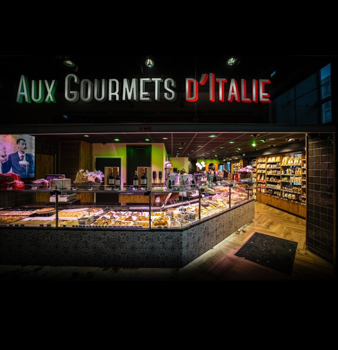 aux gourmets d'italie le havre - wawacom - nos chevalets numériques extérieurs