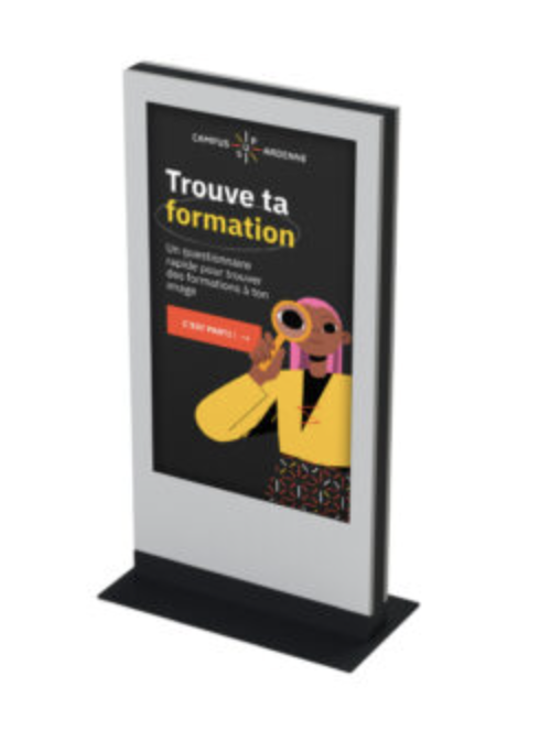 Totem dynamique Caen normandie - Wawacom