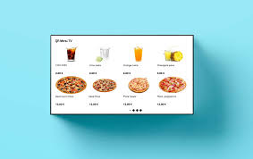 écran menu pour restaurant prix- menu board digital - wawacom normandie