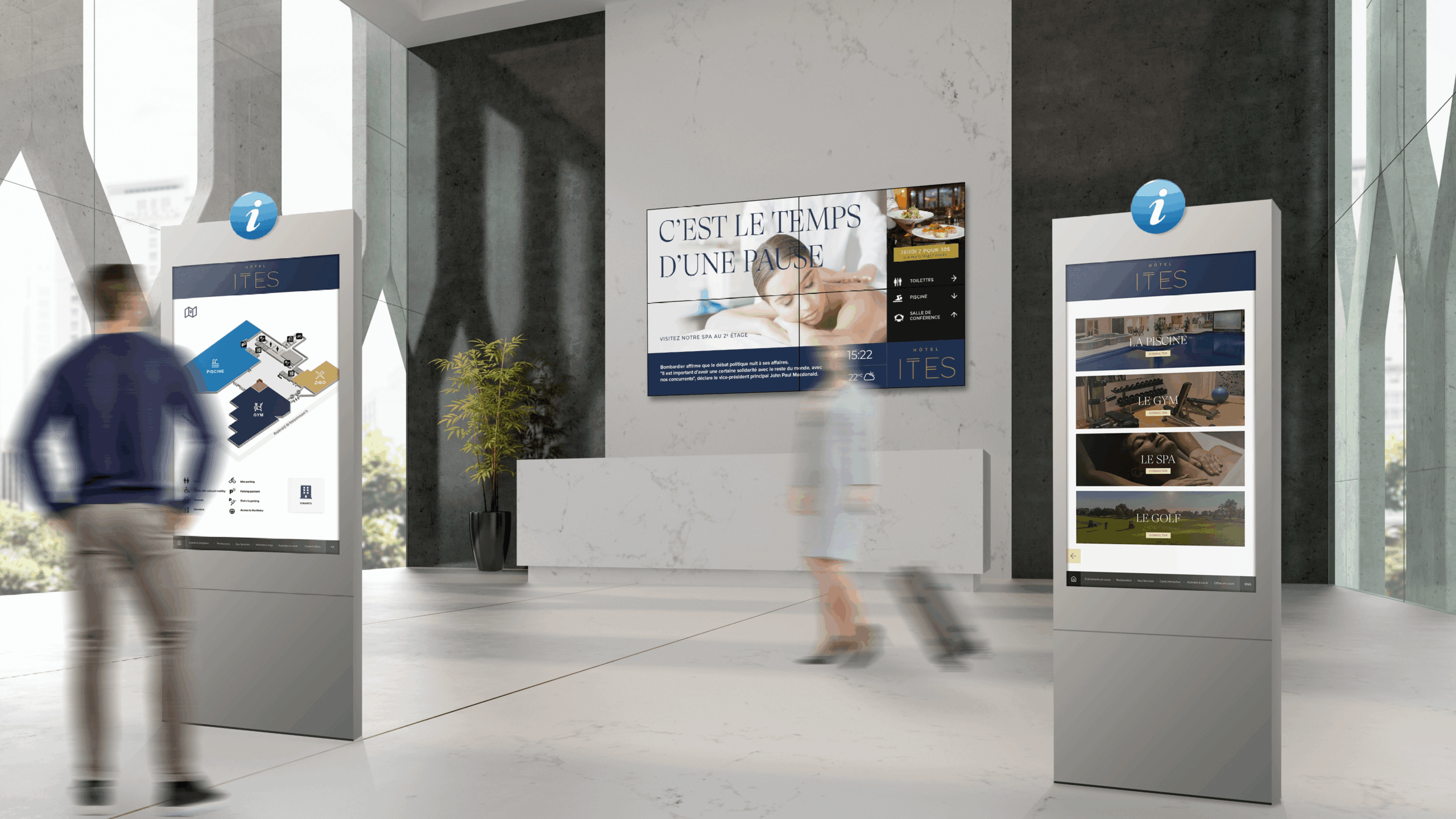 logiciel de gestion d'affichage compatible avec pms hotel - wawacom normandie