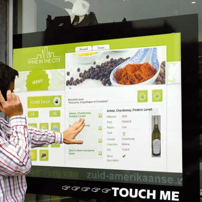 vitrine digitale interactive - affichage publicitaire - wawacom